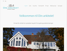 Tablet Screenshot of din-arkitekt.no